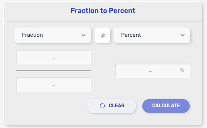 Fraction to Percentage Converter
